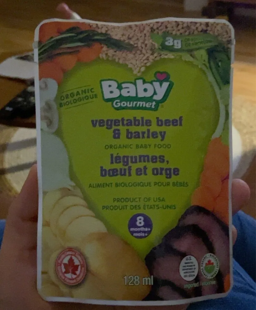 Légumes, boeuf et orge