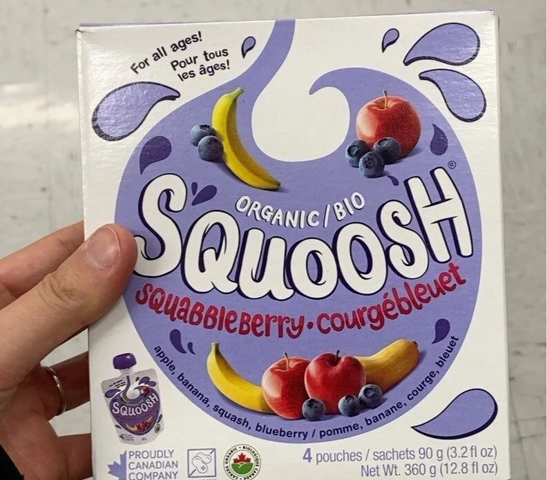 Bio squoosh courgébleuet