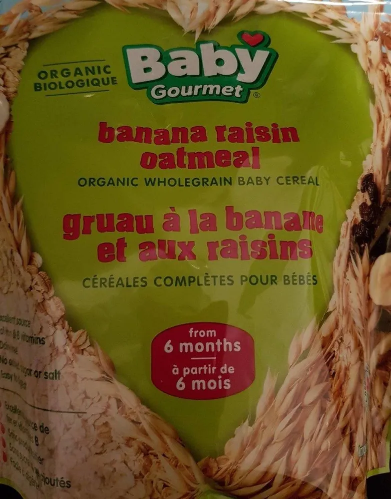 Gruau bananes raisins (cereales pour bebe)