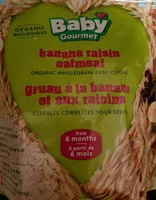 Gruau bananes raisins (cereales pour bebe)