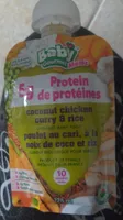 Poulet au cari, à la noix de coco et riz
