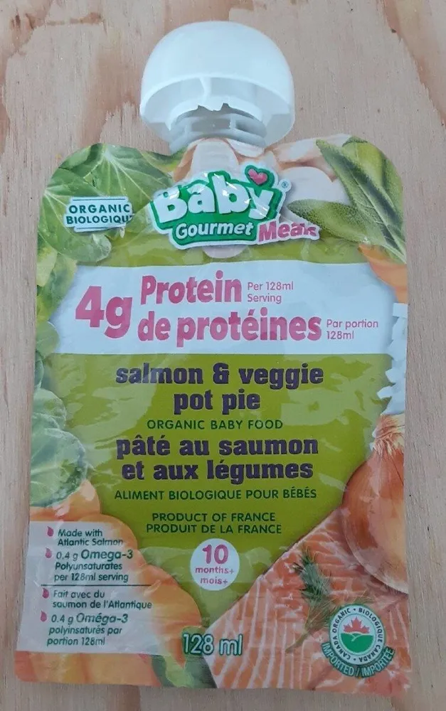 Pâté au saumon et aux légumes