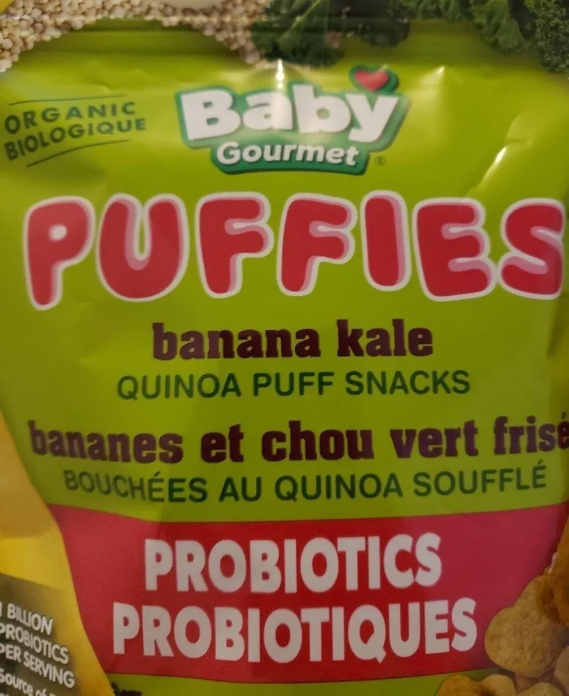 puffies banane et chou vert frisé