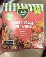Baby gourmet barres a l'avoine sans gluten fraise et carotte