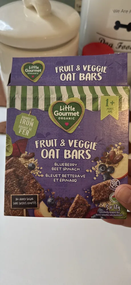 Baby gourmet bars bleuet bettrave epinard