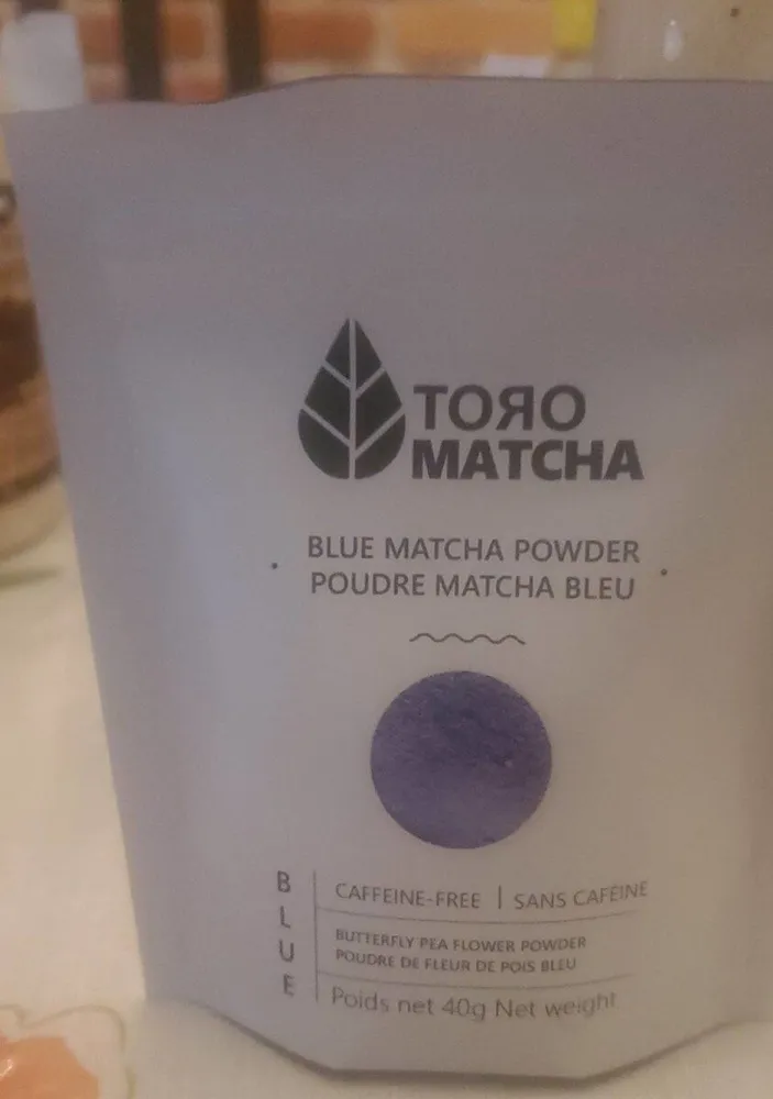 Thé matcha bleu