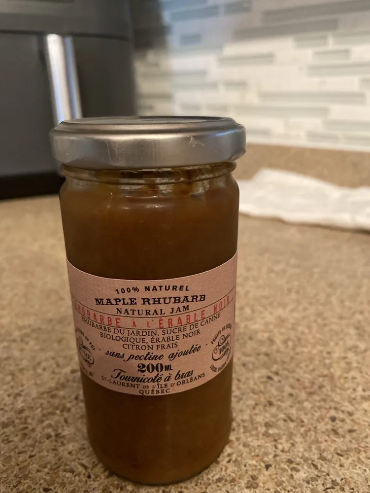 100% Natural Jam Maple And Rhubarb
