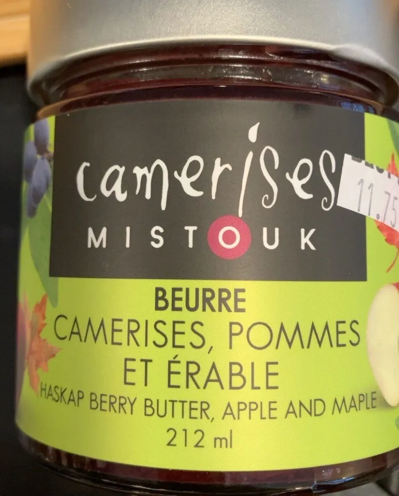 Beurre camerises, pommes et érable