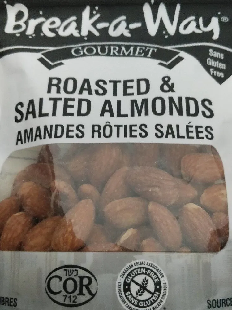 Roasted & salted almonds