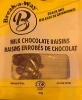 Raisins enrobés chocolat