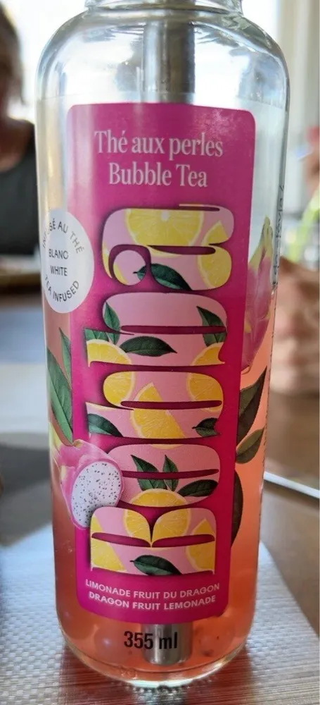 Boba. Dragonfruit lemonade