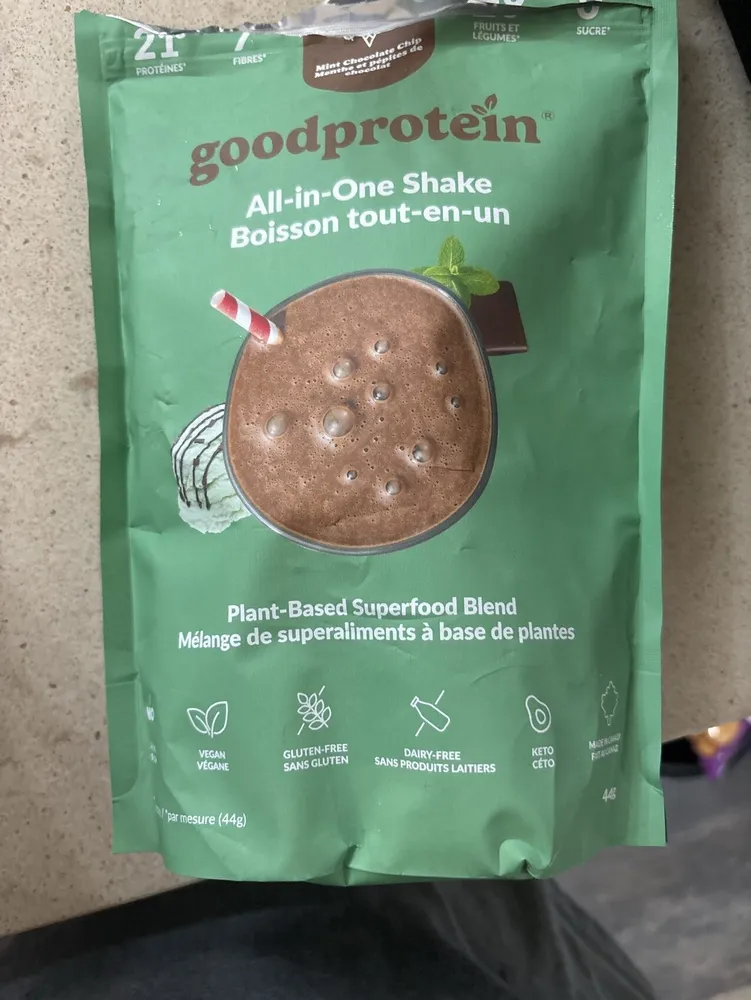 goodprotein All-in-One Shake Mint Chocolate Chip