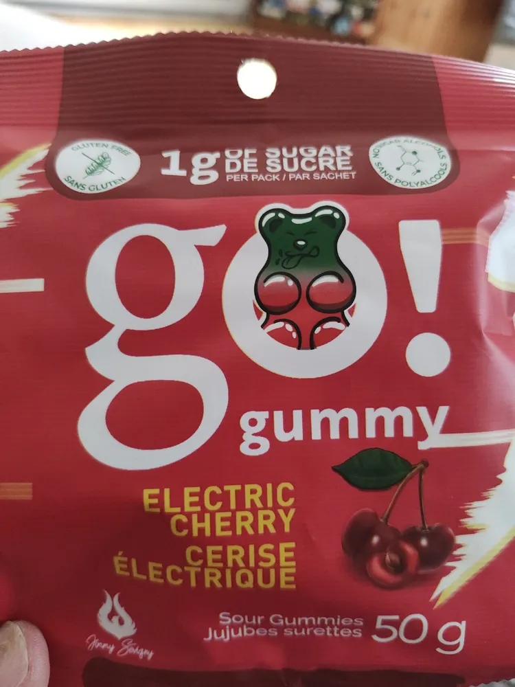 go! gummy ELECTRIC CHERRY Sour Gummies