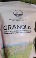 Granola chocolat pommes et canneberges