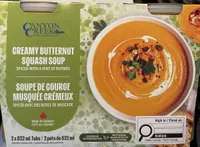 Creamy butternut squash soup