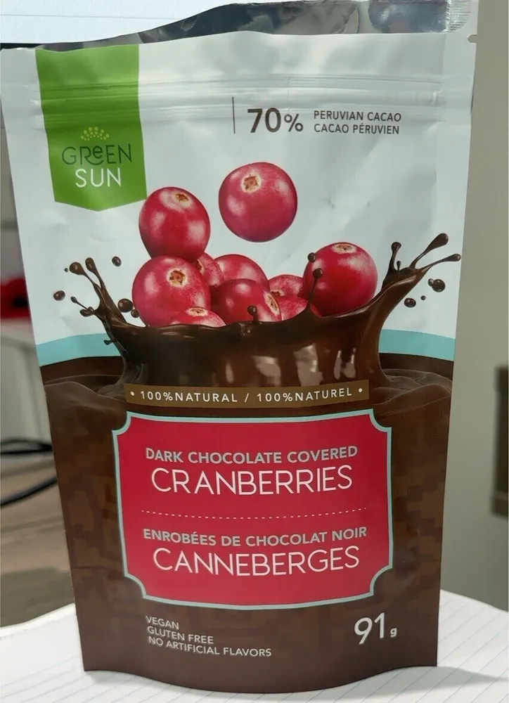Dark Chocolate Covered Cranberries