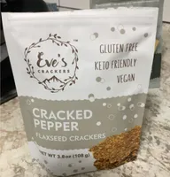 Cracked Pepper Flaxseed Crackers