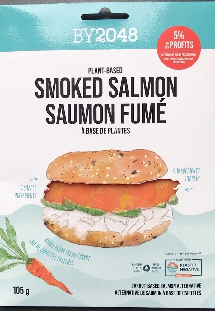 Saumon fumé à base de plantes