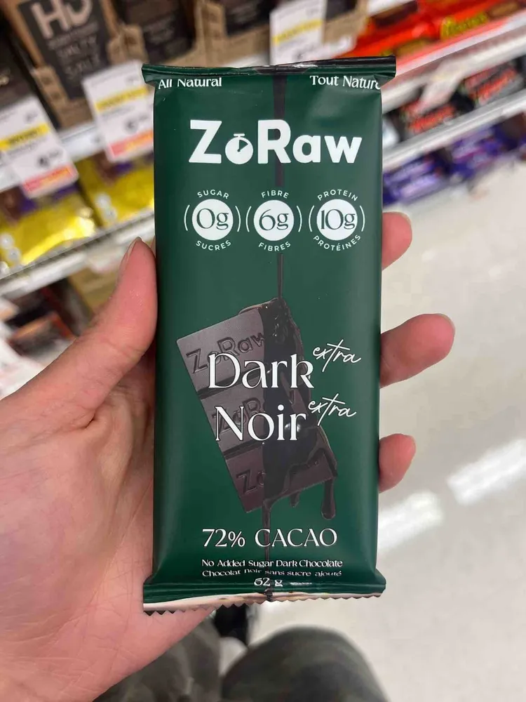 Dark Noir 72% Cacao No Added Sugar Dark Chocolate