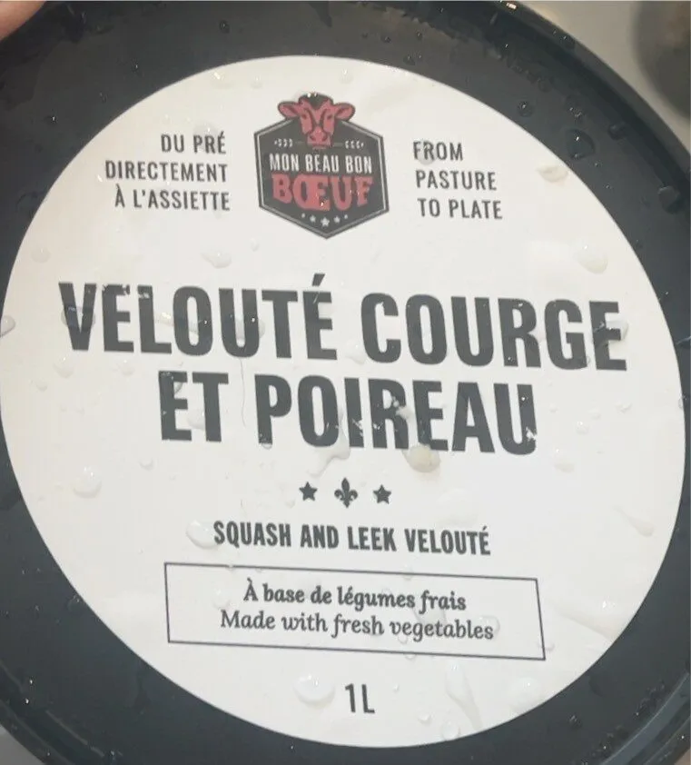 Soupe couge poireau