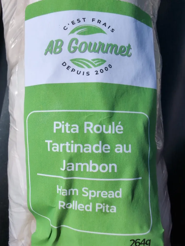 Pita Roulé Tartinade Au Jambon