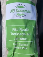 Pita Roulé Tartinade Au Jambon