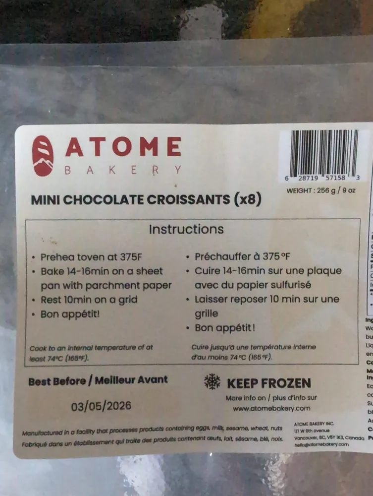 Mini Chocolate Croissant