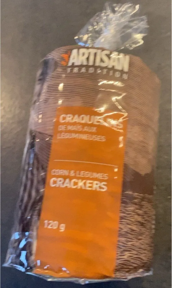 Craquelins de maïs aux legumineuses