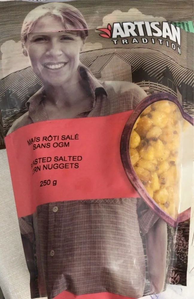 Maïs rôti salé sans OGM