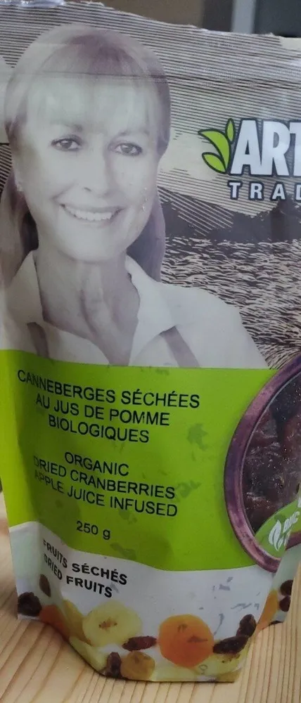 Canneberges séchées au jus de pomme
