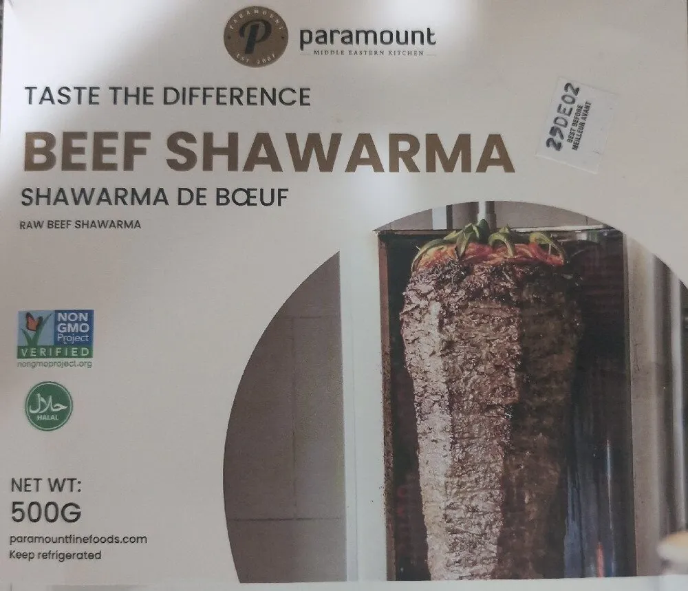 Raw Beef Shawarma