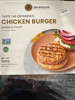 Raw Chicken Burger