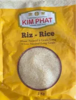 Riz blanc naturel à grains long