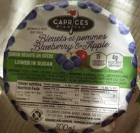 Caprice d'antan bleuets pommes