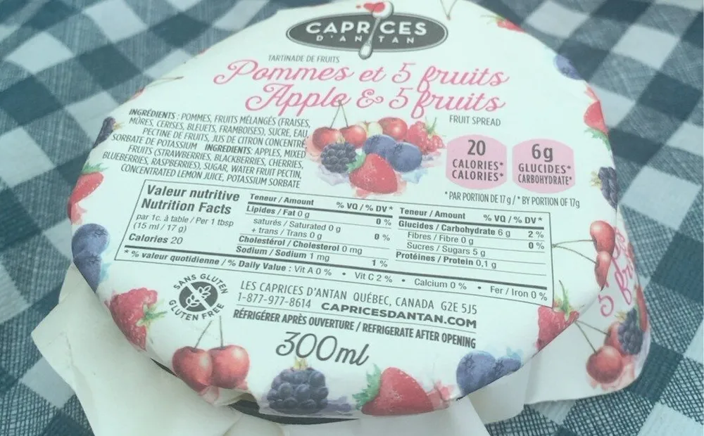 Tartinades pomme et 5 fruits
