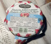 Rhubarbe fraises et pommes