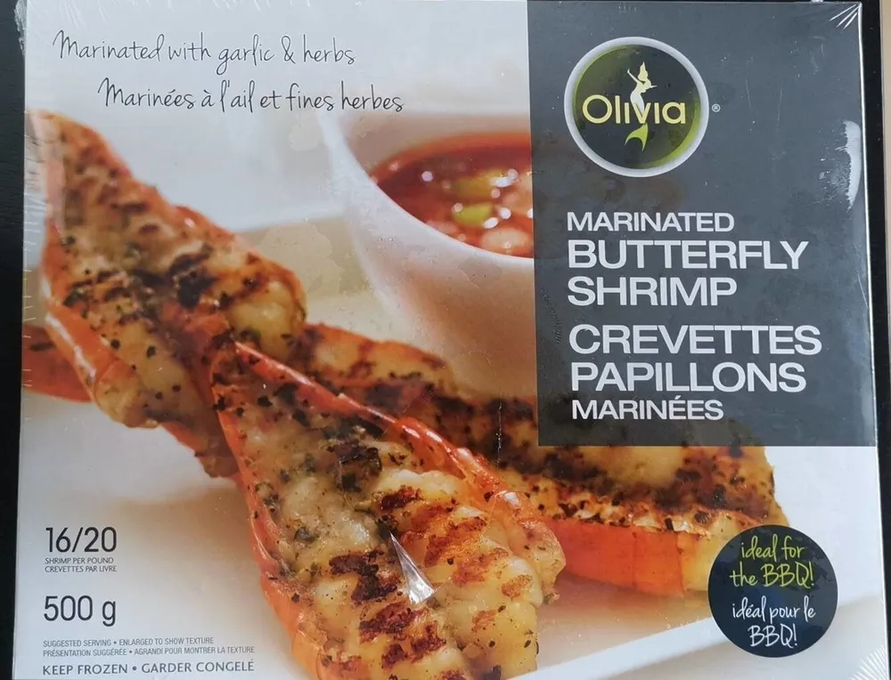 2 x Marinated butterfly shrimp olivia