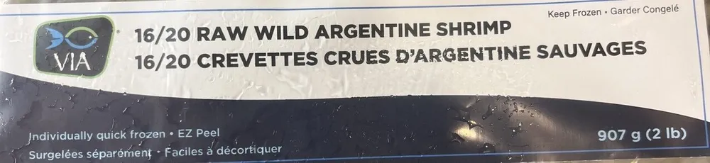 16/20 Raw Wild Argentine Shrimp