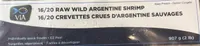 16/20 Raw Wild Argentine Shrimp