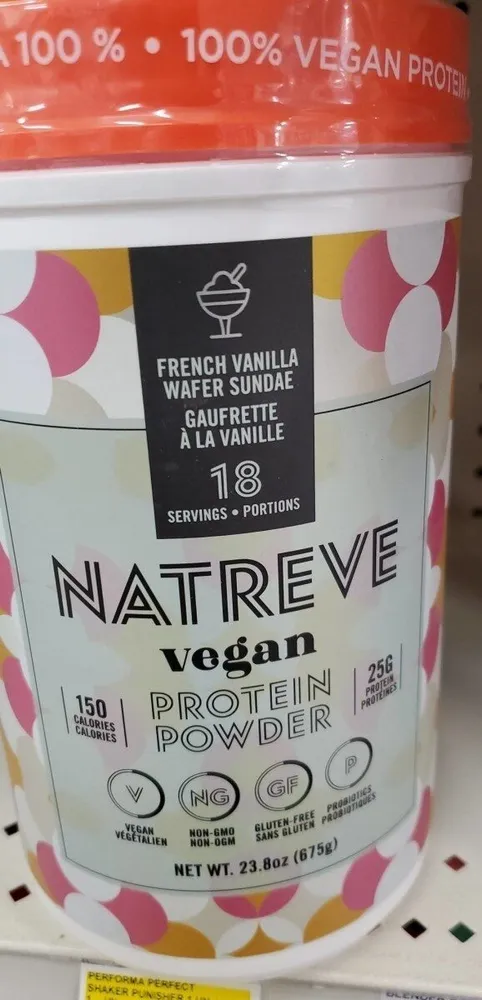 Natreve vegan protein powder