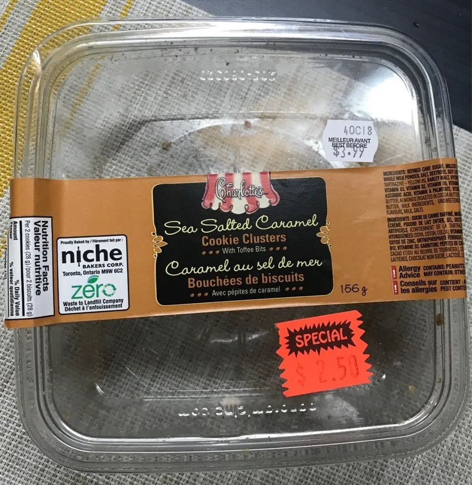 Bouchées de biscuits Caramel au sel de mer