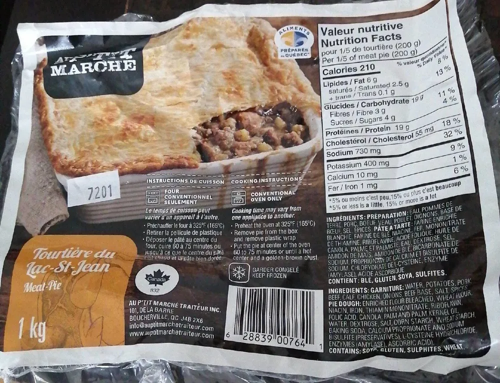 Tourtière du lac St Jean