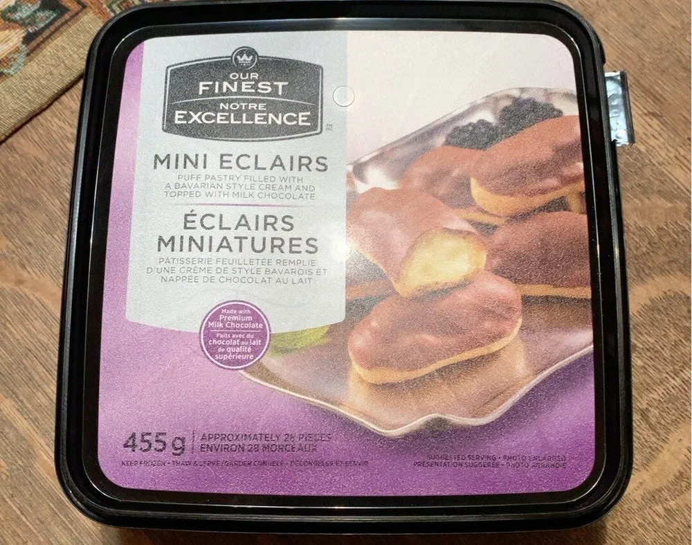 Éclairs miniatures chocolat au lait