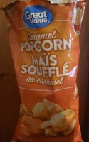 Maïs soufflé au caramel