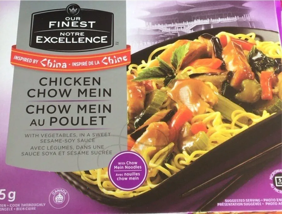 Chow mein au poulet