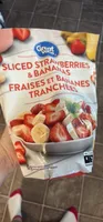 Sliced Strawberries & Bananas