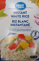 Instant white rice