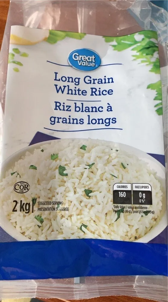 Riz boanc à grains longs