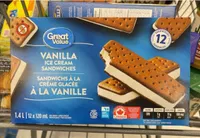 Vanilla ice cream sandwiches