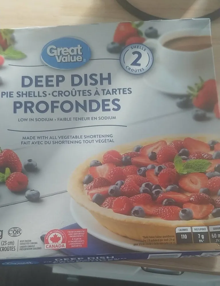 Croûte à tarte profonde
